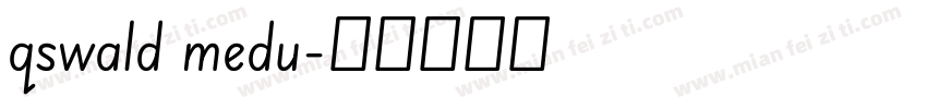 qswald medu字体转换